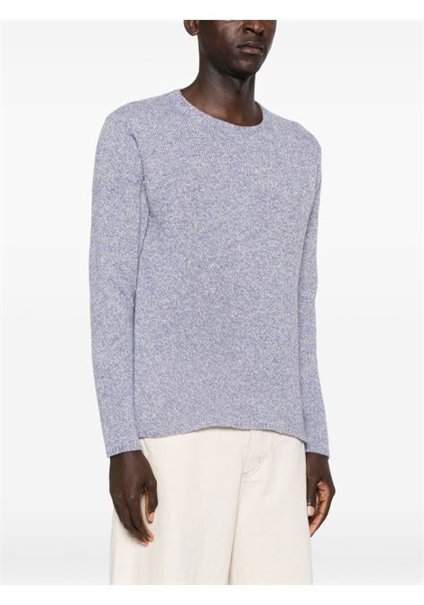 maglione airy silk wool knit uomo viola AURALEE | A25AP01JZTOP LIGHT PURPLE